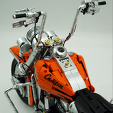 1: 5 Harley Heuer fat Boy, Electroplating Body, Adjustable Rear Wheel Height(2392 Pcs)